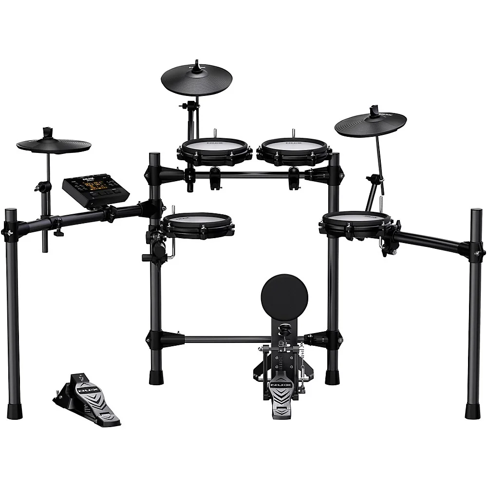NUX Model DM-210 All Mesh Head Digital Electronic Drum Set, 8 Piece Kit - John Pierce Auto Care