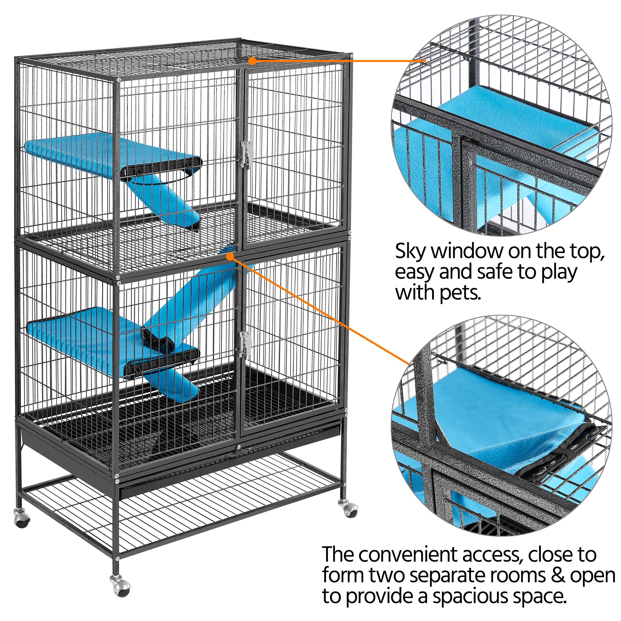 Yaheetech Rolling 2-Story Ferret and Small Animal Cage - John Pierce Auto Care