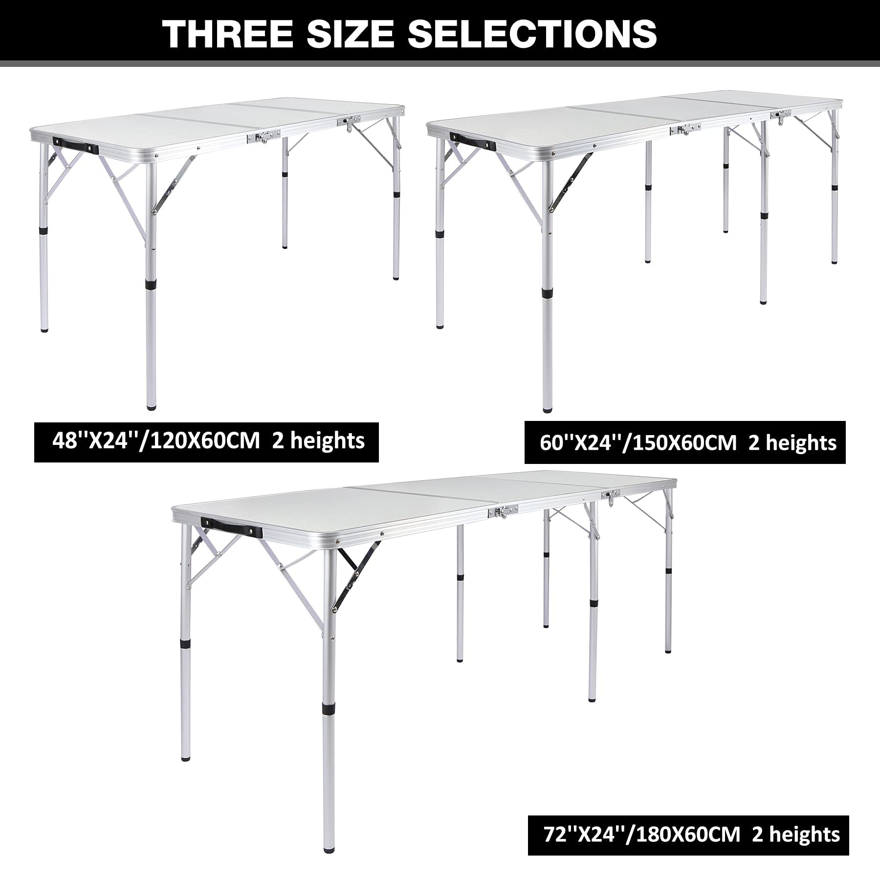 REDCAMP Portable Lightweight Tri-Fold Adjustable Camping Cot - John Pierce Auto Care