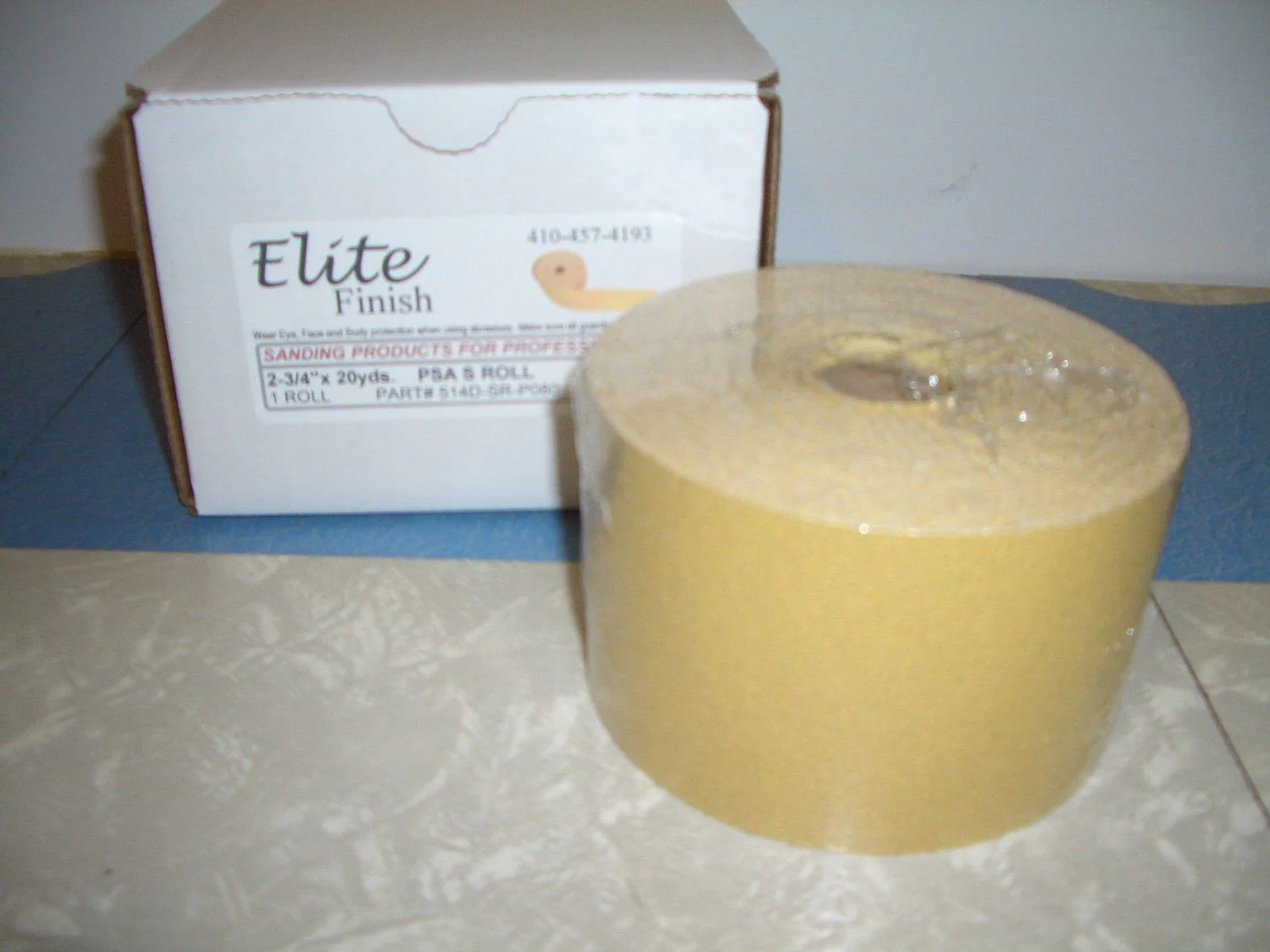 80 Grit 2-3/4 x 20yd Roll PSA Sandpaper Premium gold Aluminum Oxide - John Pierce Auto Care