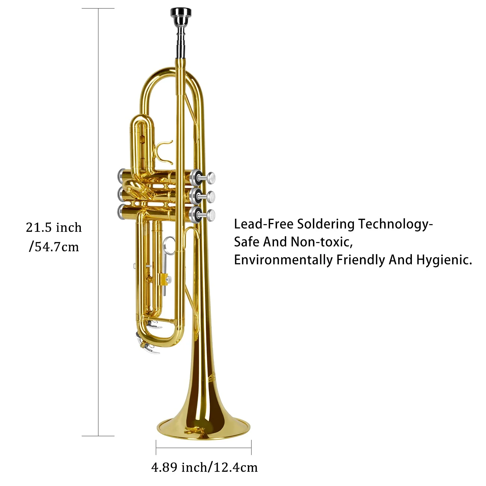 EASTROCK Bb Trumpet Standard Brass Trumpet Set - John Pierce Auto Care