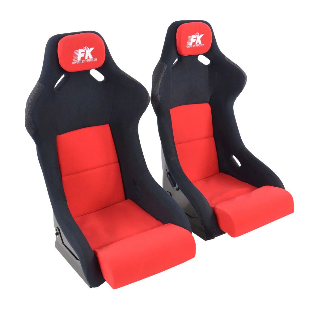 Sportseat Set Evolution Fabric Red - John Pierce Auto Care