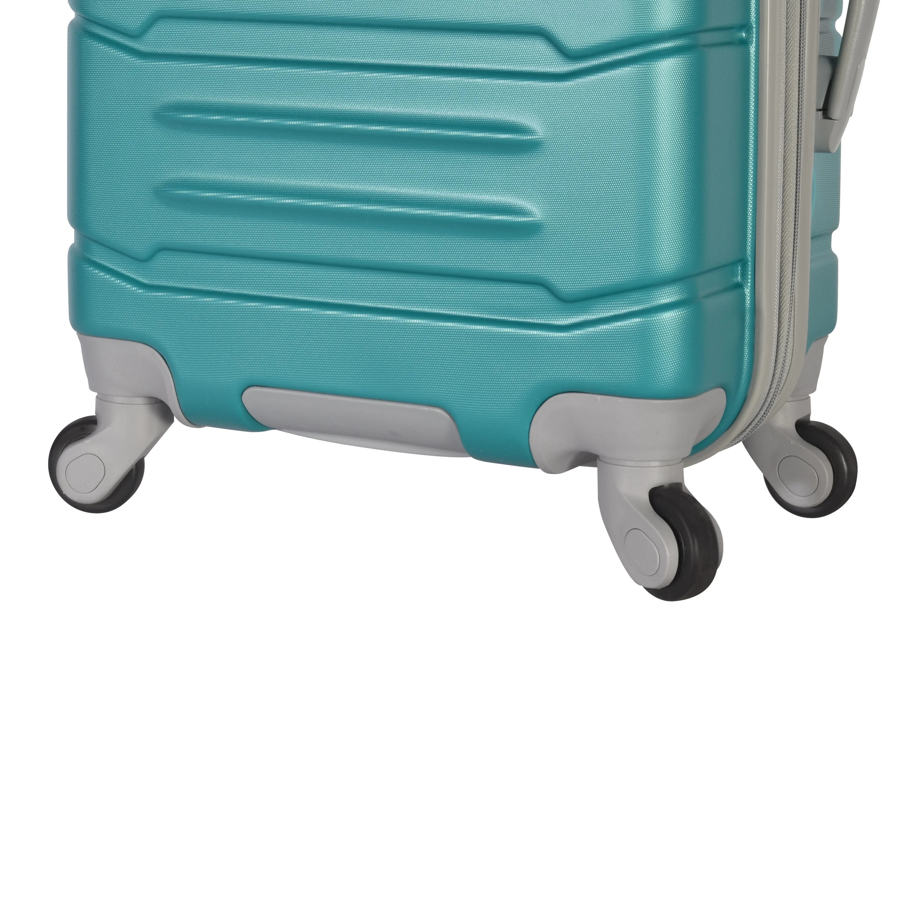 Olympia U.S.A. Denmark 3-Piece Expandable Hardcase Luggage Set with Spinner Wheels, Teal - John Pierce Auto Care
