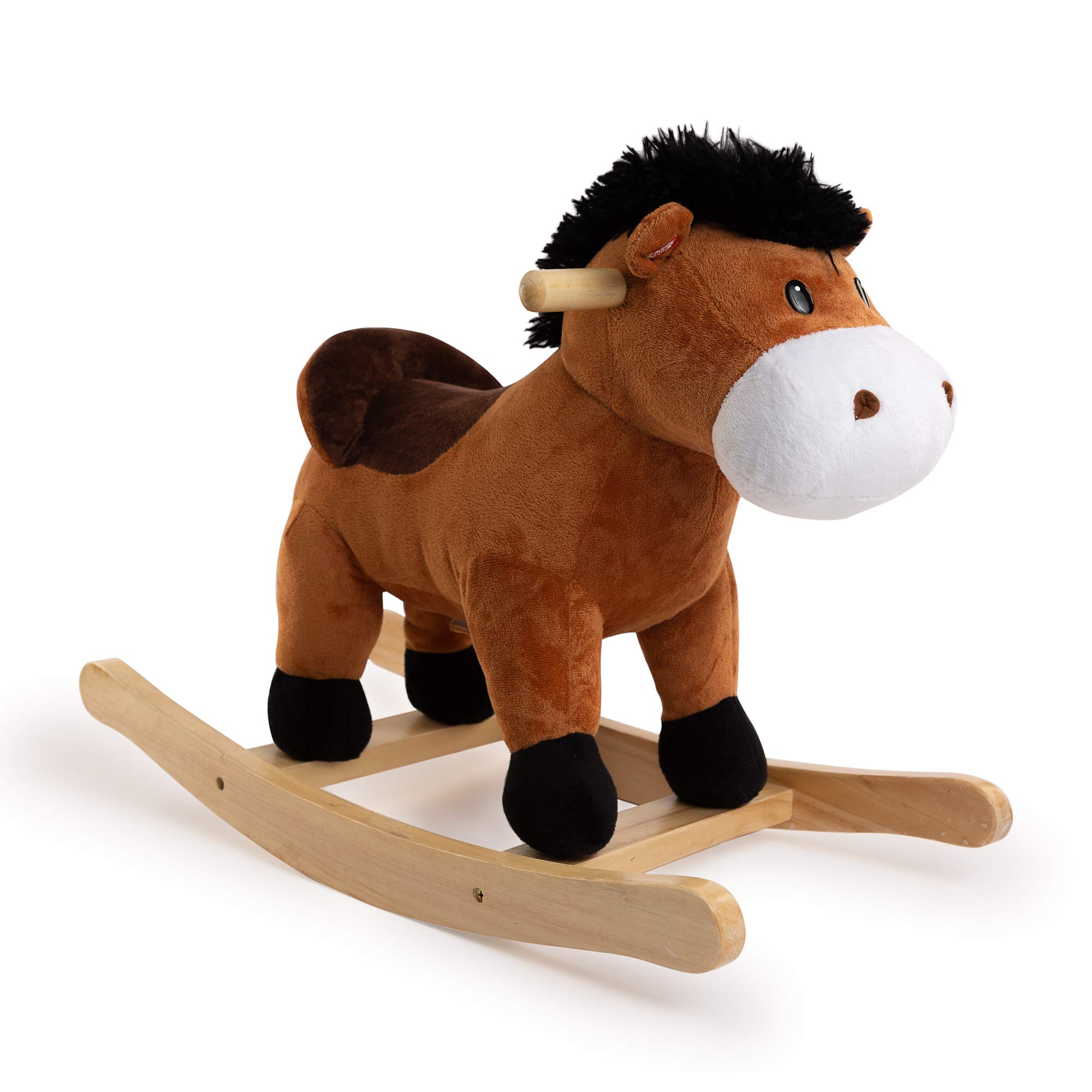 PonyLand Moving Plush Rocking Horse with Electronic Sounds - John Pierce Auto Care