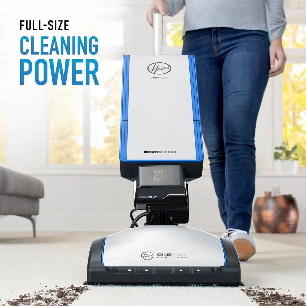 Hoover ONEPWR HEPA Cordless Bagged Upright Vacuum Cleaner, BH55500PC - John Pierce Auto Care