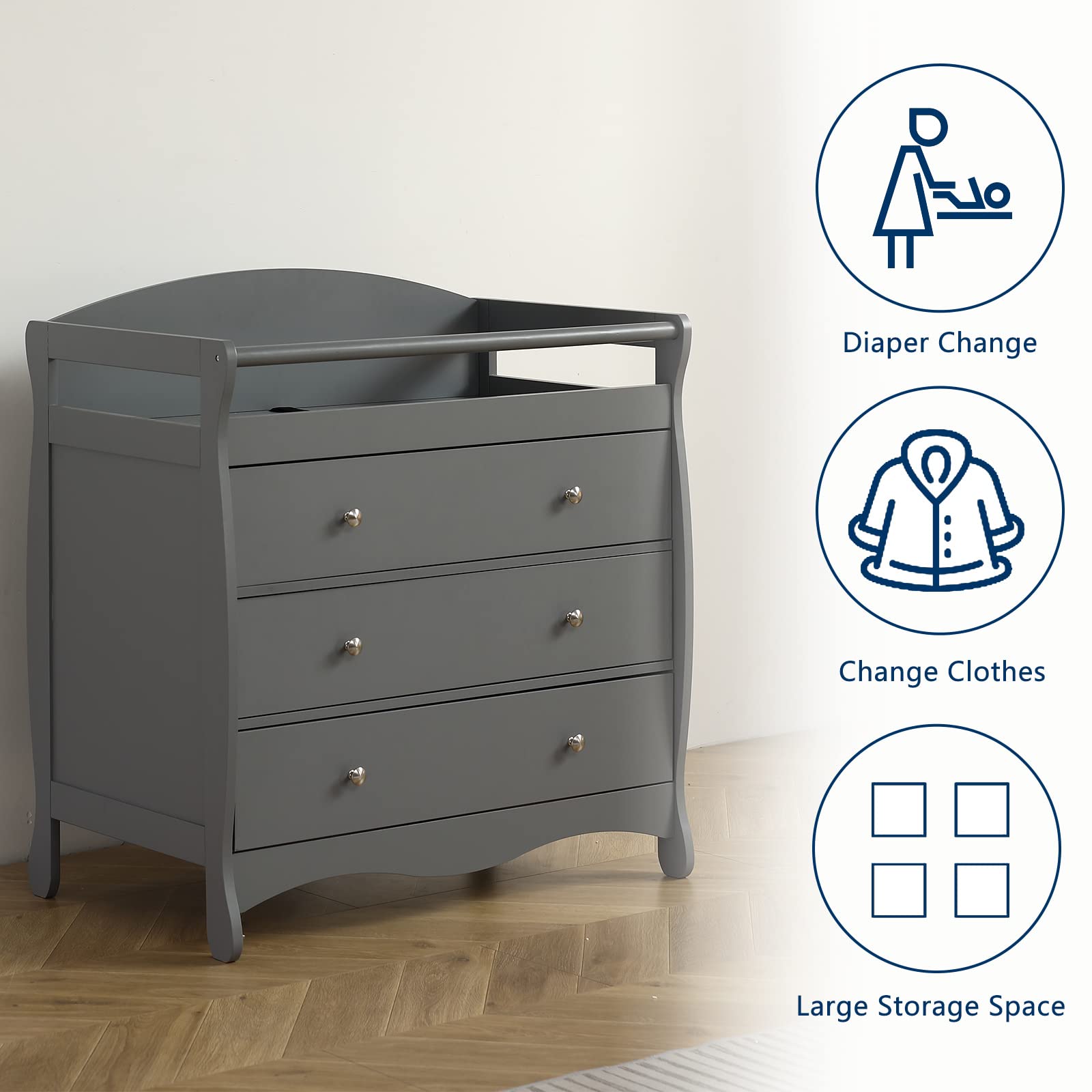 Karl Home Changing Dresser Station for Nursery - John Pierce Auto Care