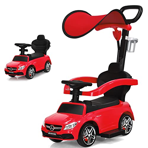 Costzon Mercedes Benz Toddler Stroller Push Car with Underneath Storage - John Pierce Auto Care
