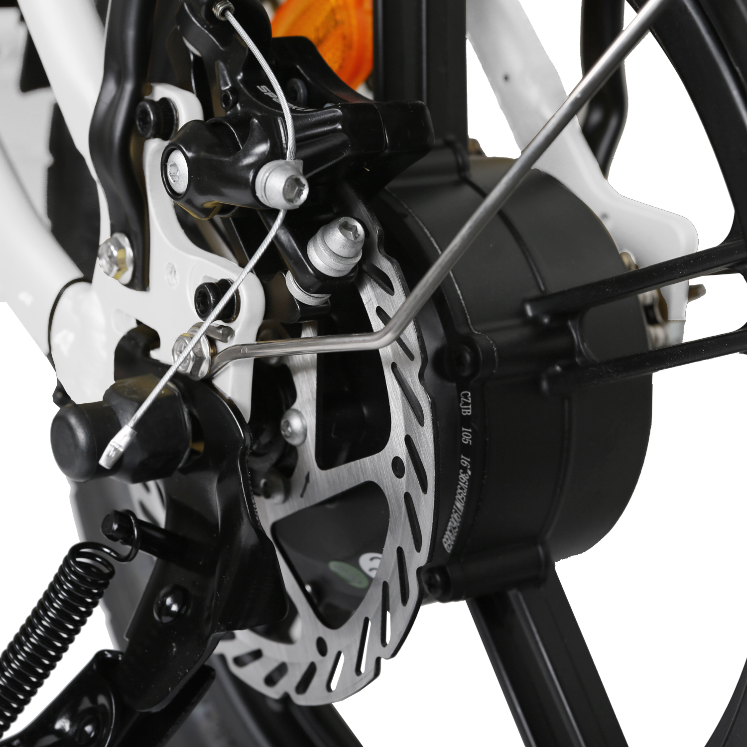 Nakto 16in SKYLARK White Folding City Electric Bicycle/Bike for Men & Women 350w Motor 36V 10Ah Long Lasting Lithium-Ion Battery - John Pierce Auto Care