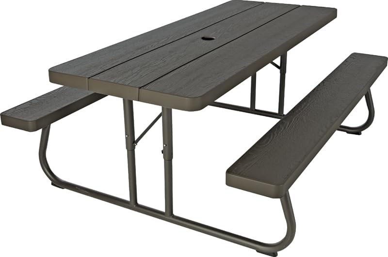 Lifetime 60110 Woodgrain Picnic Table - John Pierce Auto Care