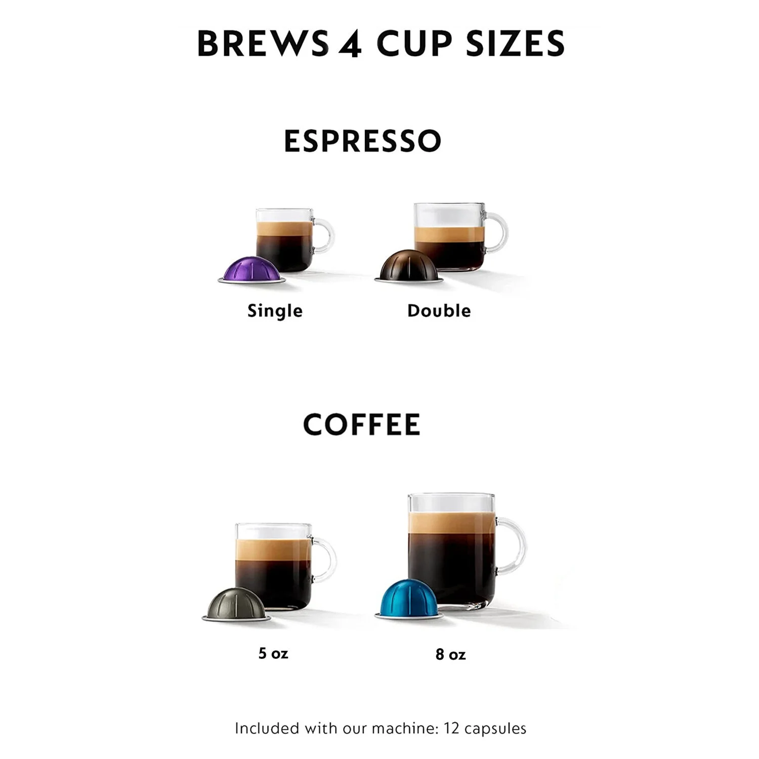 Breville Nespresso New VertuoPlus Deluxe Coffee and Espresso Single-Serve Machine in Piano Black - John Pierce Auto Care