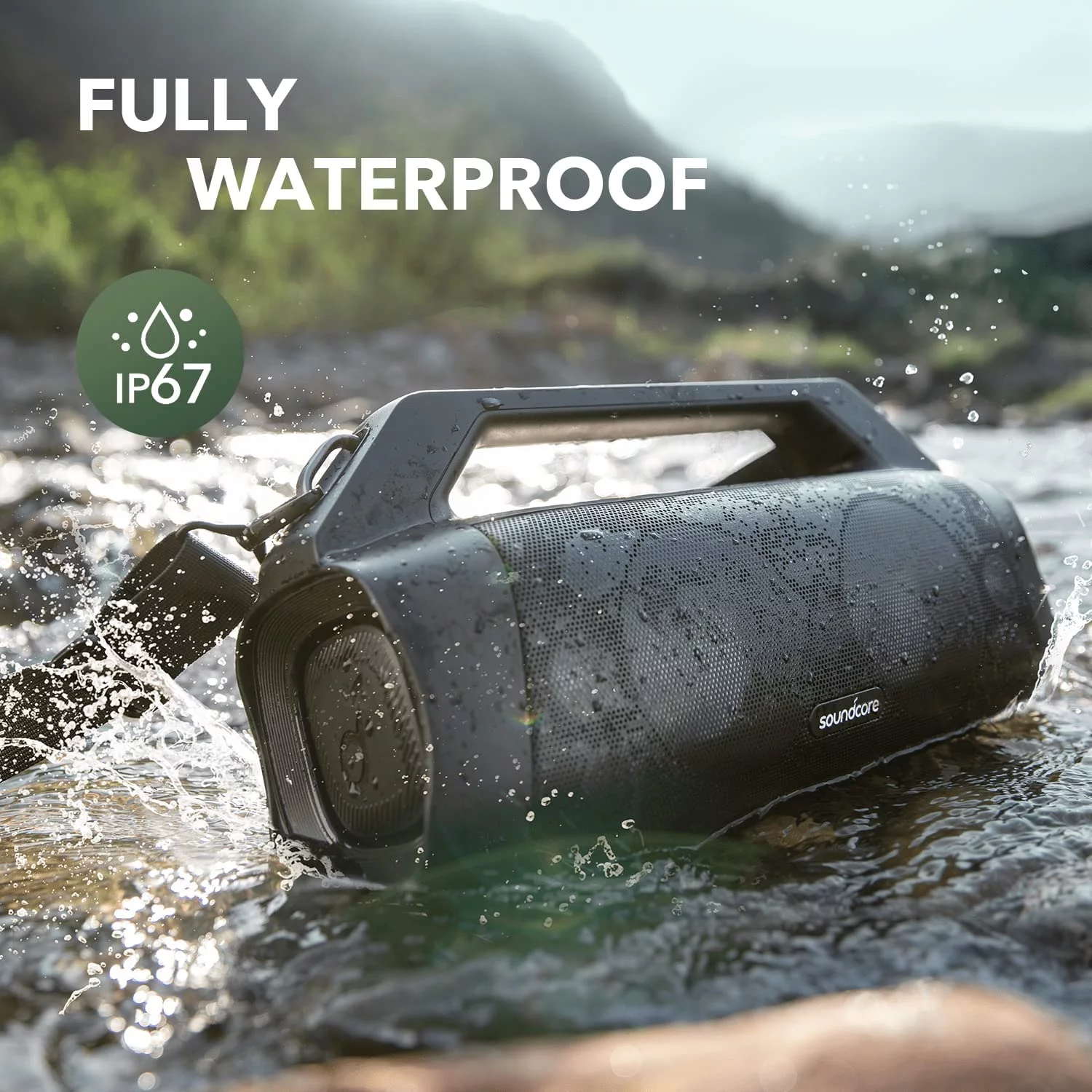 Soundcore Anker Motion Boom Plus Outdoor Bluetooth Speaker,80W Booming Sound,Portable with Strap for Camping - John Pierce Auto Care