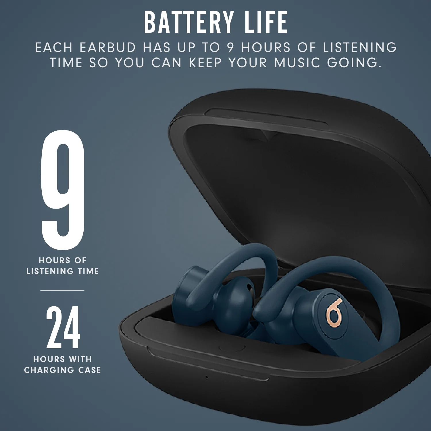 Beats by Dr. Dre Powerbeats Pro Bluetooth True Wireless Earbuds with Charging Case, Navy, MY592LL/A - John Pierce Auto Care