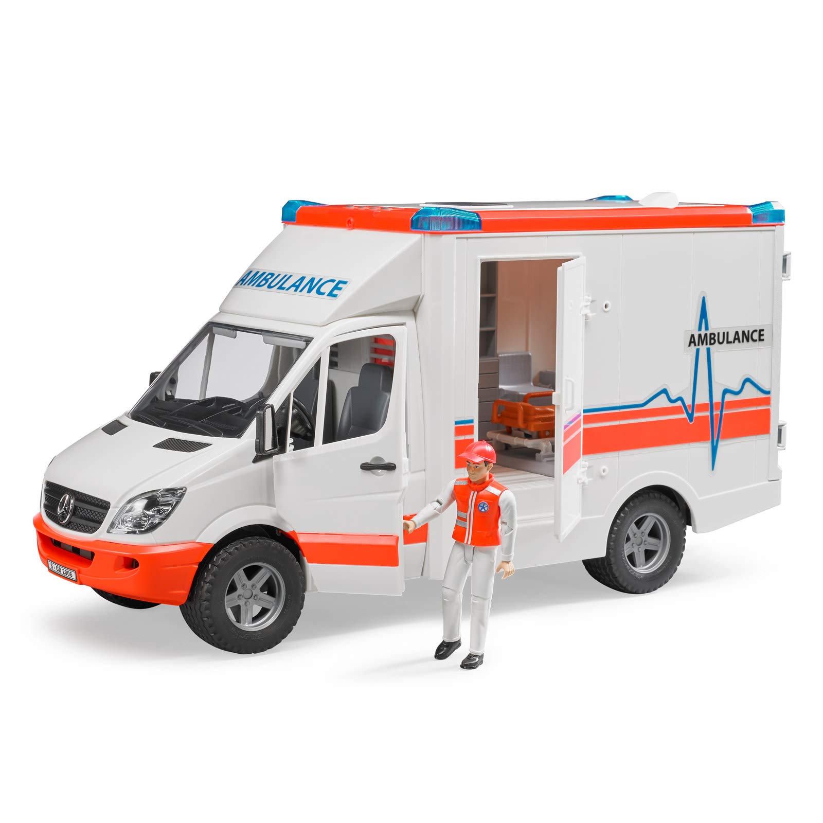 Bruder Mercedes Benz Sprinter Ambulance with Driver Figure - John Pierce Auto Care