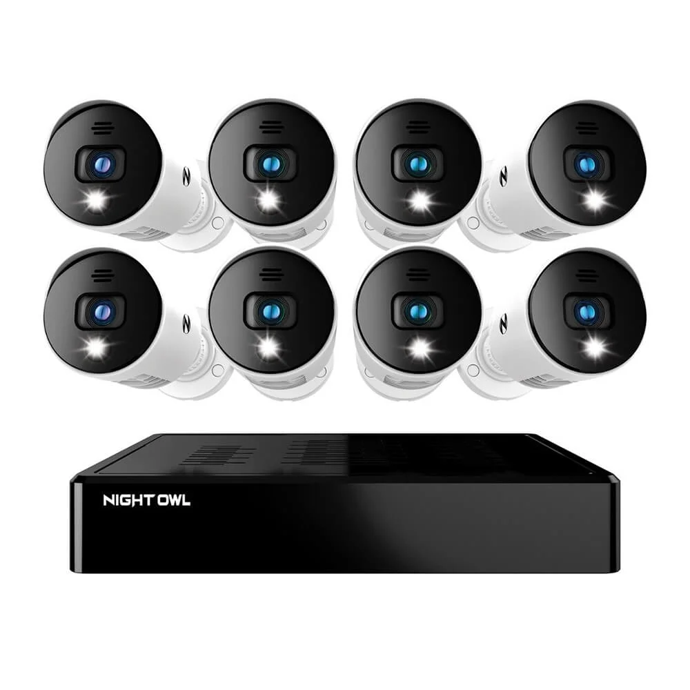 Night Owl BTD2818LSA BTD2 Series Bluetooth 8 Channel 1080p DVR & 8 x 1080p Light Cameras with Audio - John Pierce Auto Care