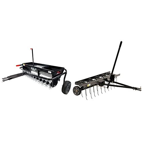 Brinly 40-Inch Combination Tow-Behind Aerator Spreader - John Pierce Auto Care