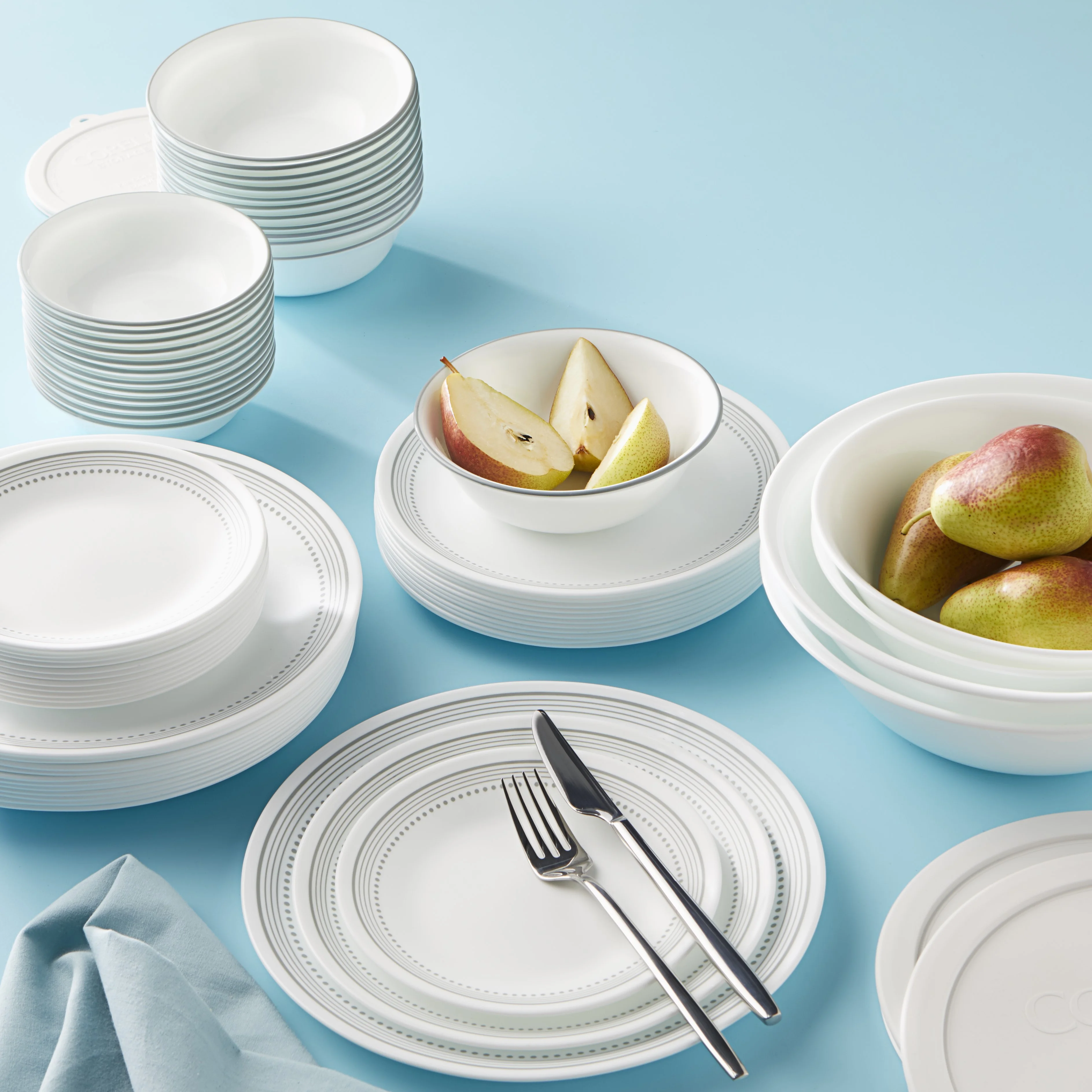 Corelle Mystic Gray 78-Piece Dinnerware Set, Service for 12 - John Pierce Auto Care