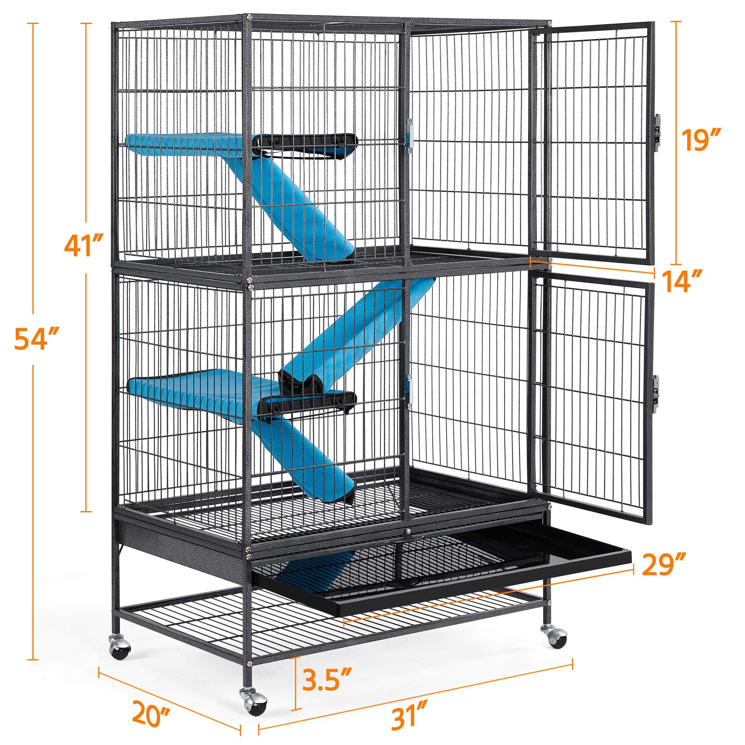 Yaheetech Rolling 2-Story Ferret and Small Animal Cage - John Pierce Auto Care