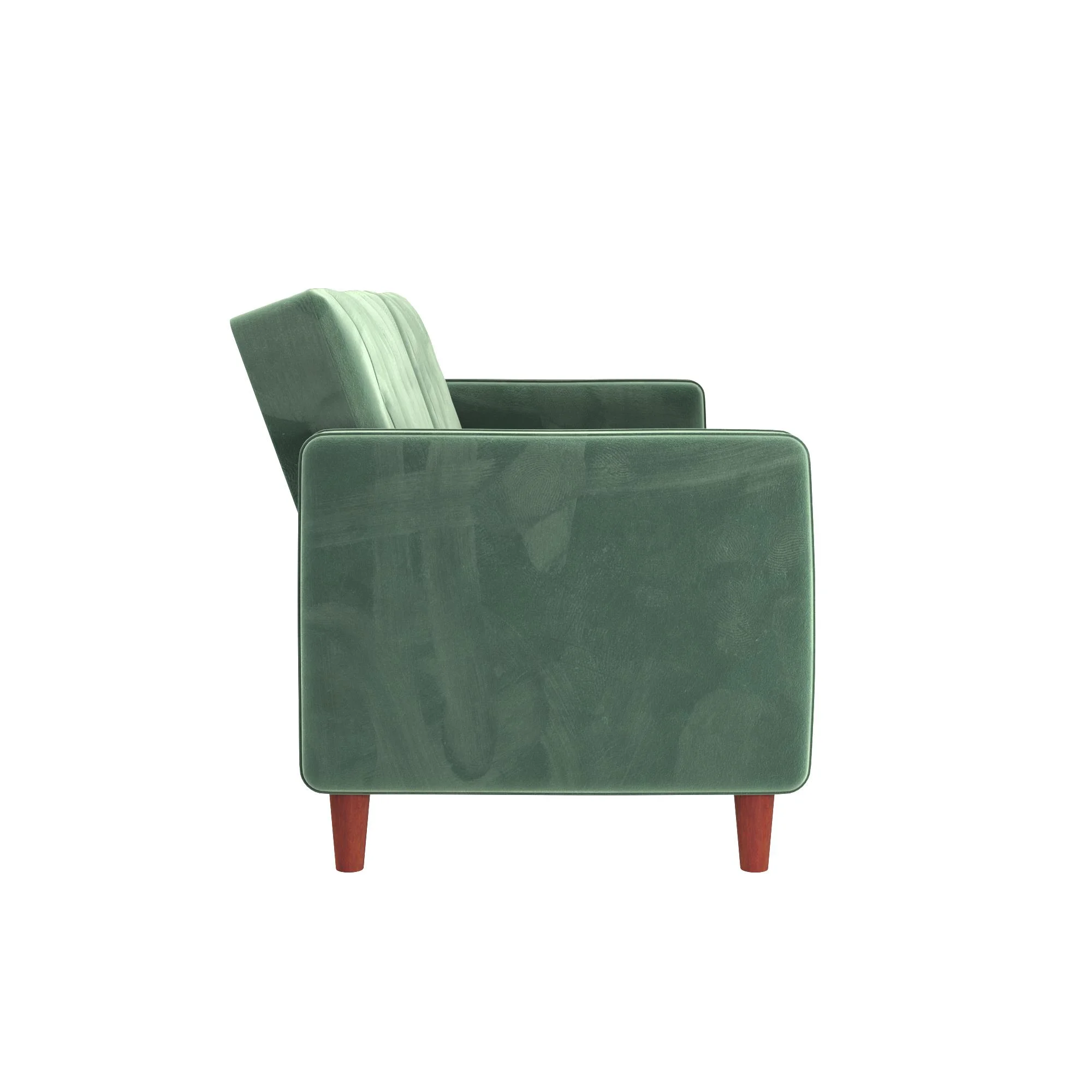 DHP Pin Tufted Transitional Futon, Light Green Velvet - John Pierce Auto Care