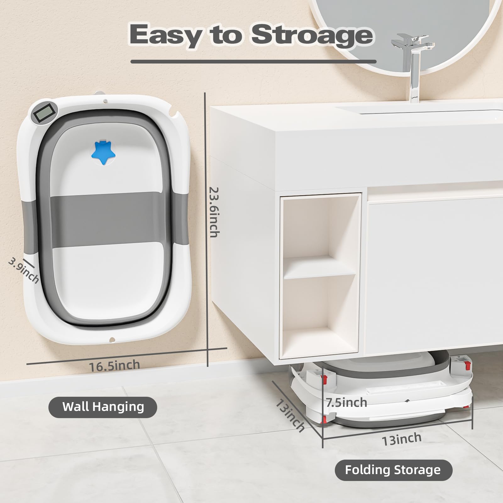 Collapsible Portable Bathtub for Infants and Toddlers - John Pierce Auto Care