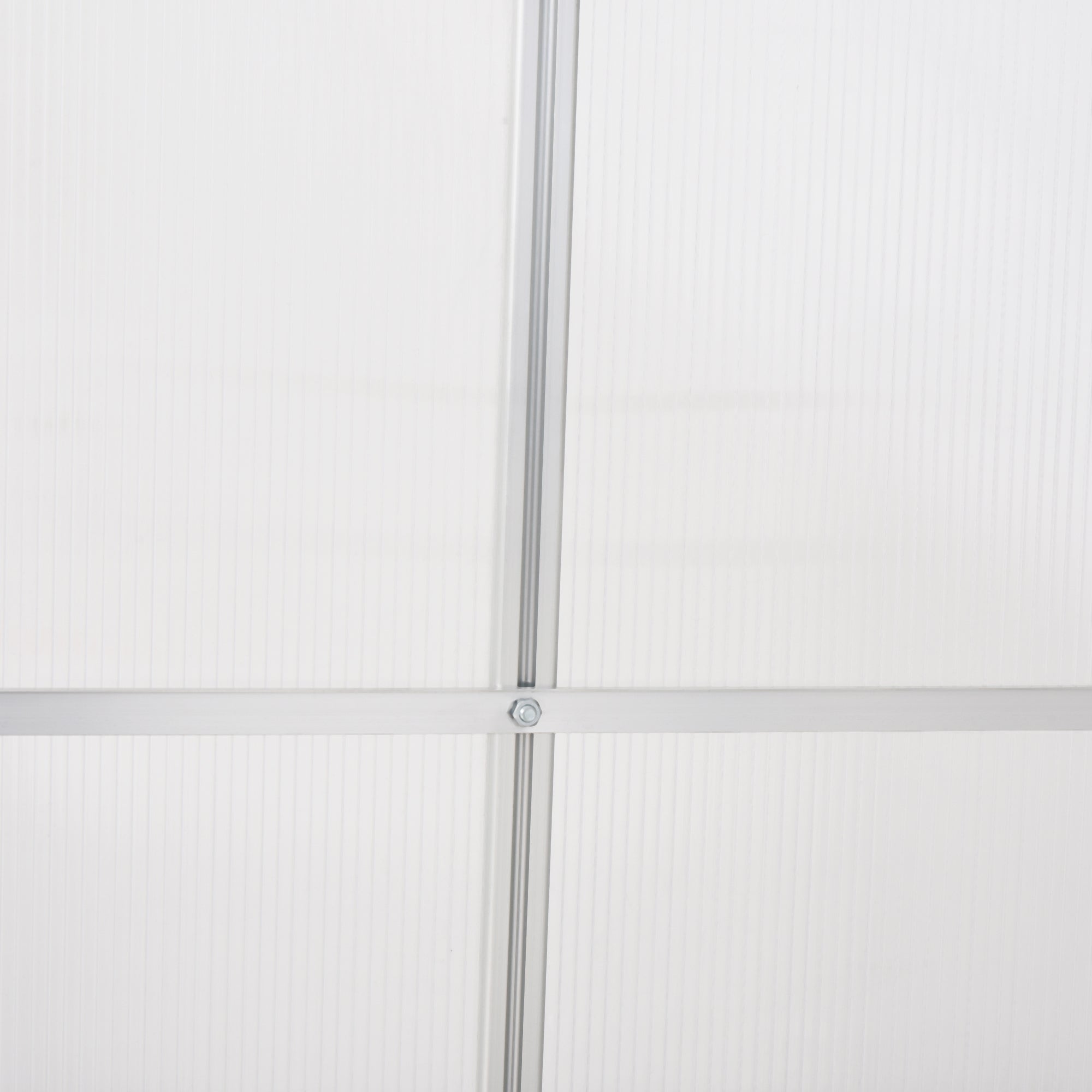 Outsunny 6x6-Foot Polycarbonate Greenhouse Kit with Aluminum Frame - John Pierce Auto Care