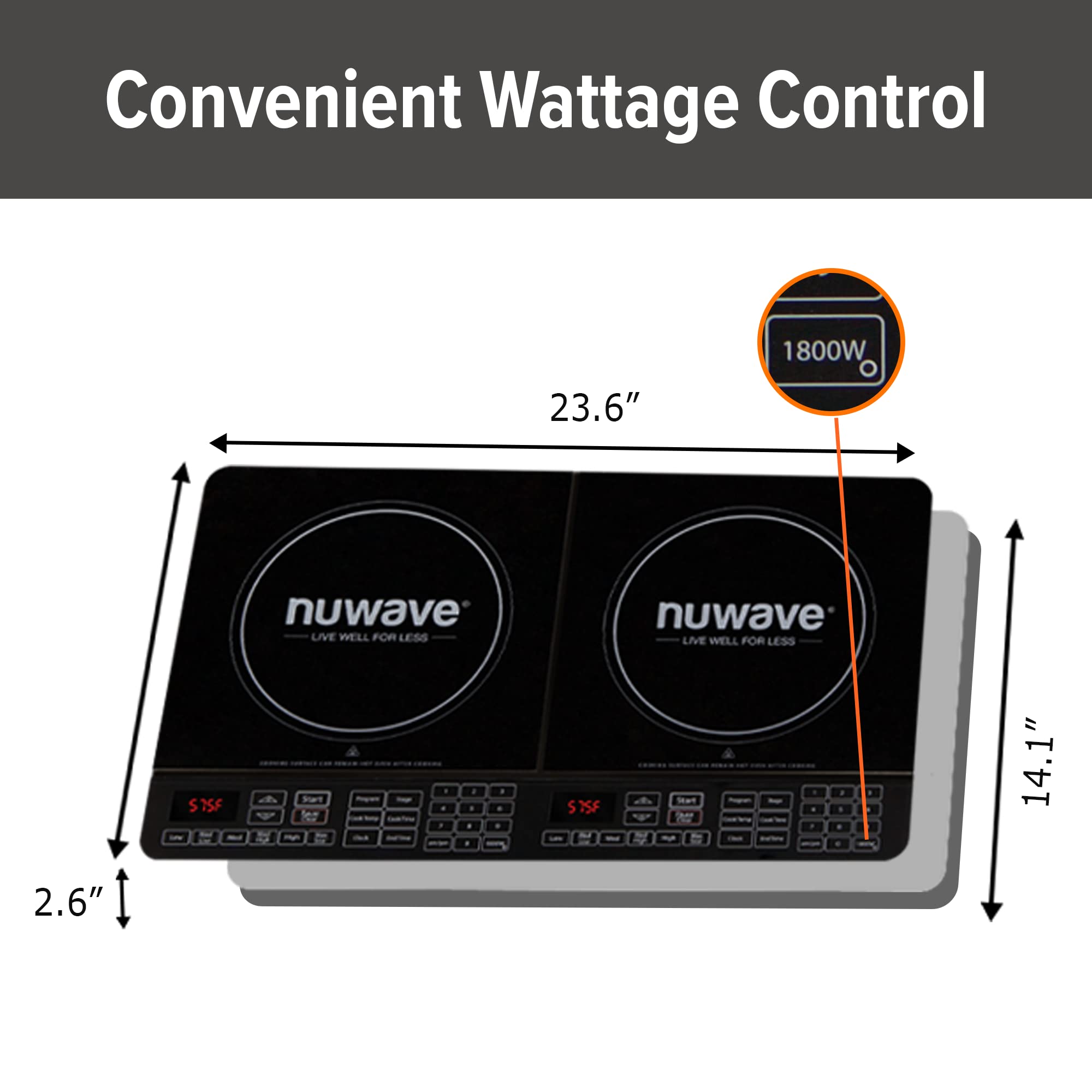 Nuwave Double Independent Zone Induction Cooktop - John Pierce Auto Care