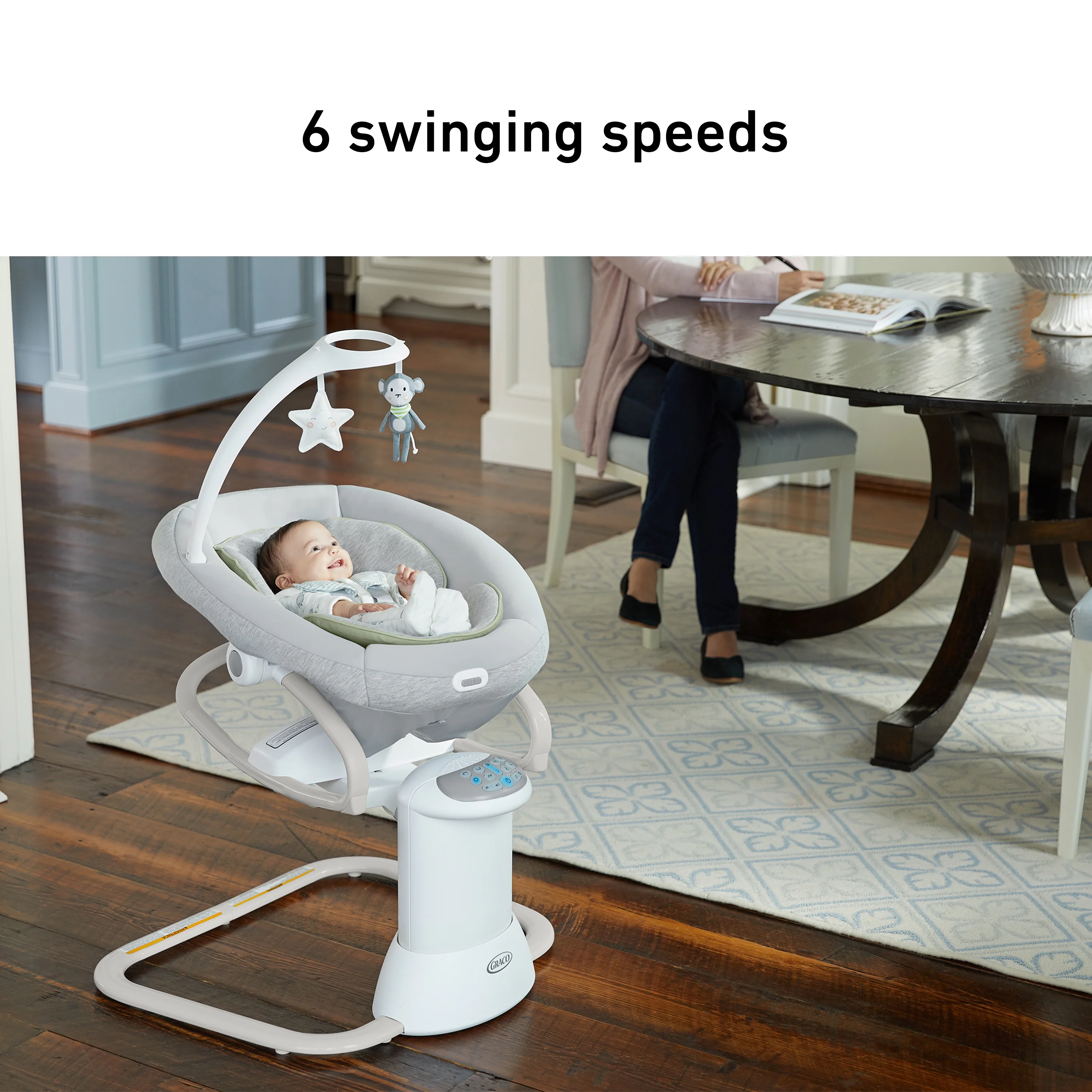 Graco Soothe My Way Swing with Removable Rocker, Madden - John Pierce Auto Care