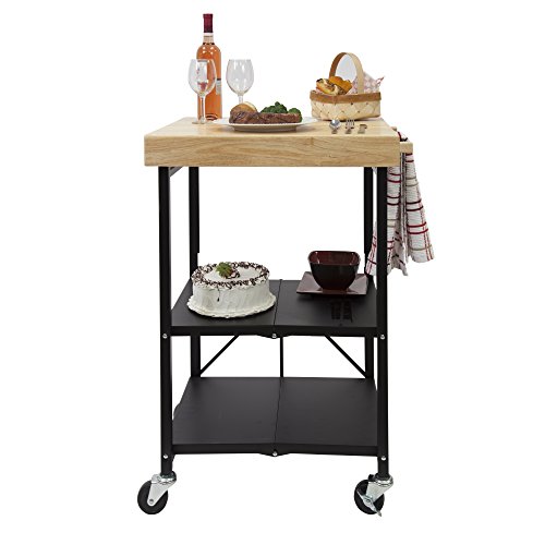 Origami Foldable Kitchen Island Black - John Pierce Auto Care