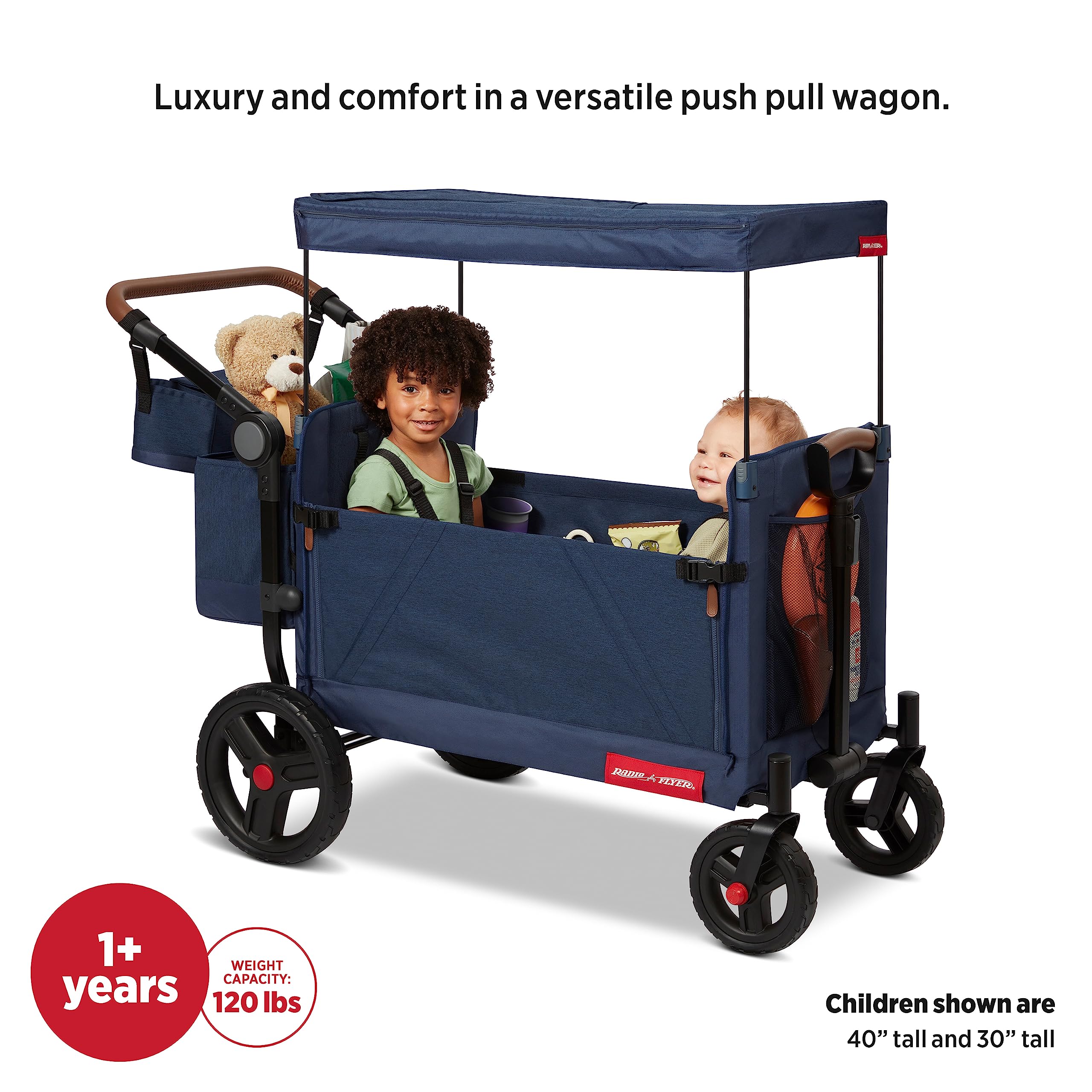 Radio Flyer Atlas Stroll Folding Twin Stroller Wagon - John Pierce Auto Care
