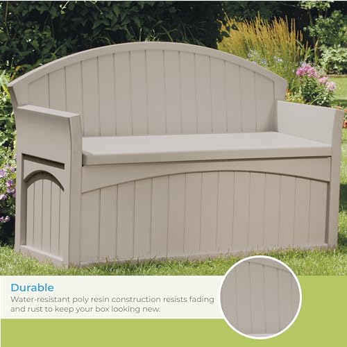 Suncast Gallon Patio Bench Storage - John Pierce Auto Care