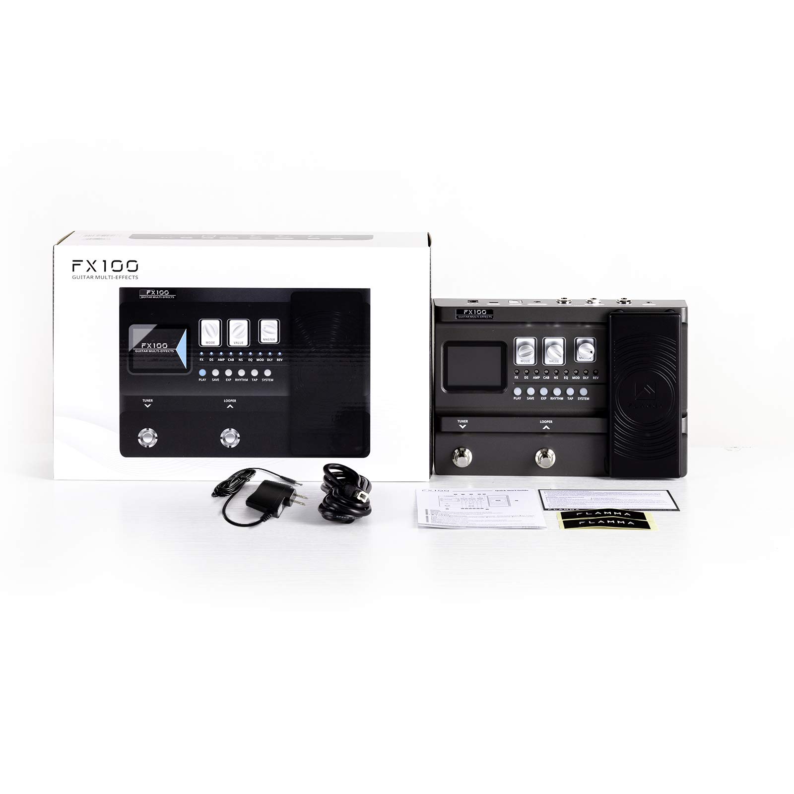 FLAMMA FX100 Guitar Multi-Effects Processor with Amp Modeling - John Pierce Auto Care