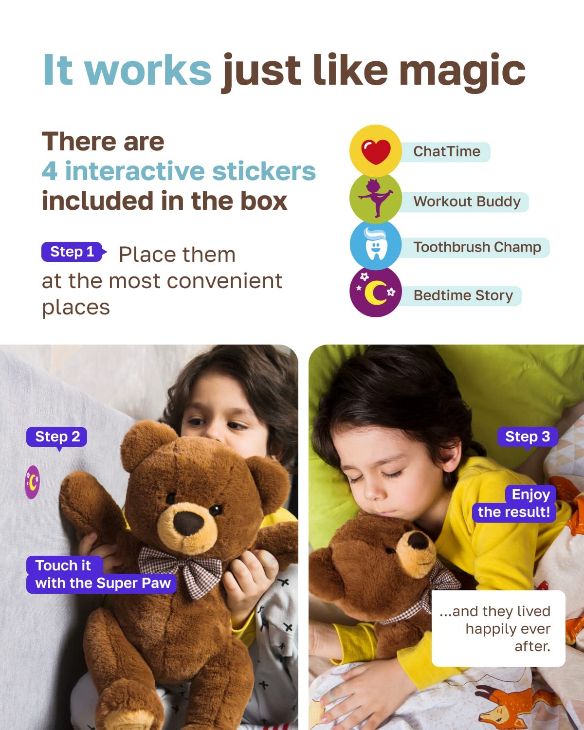 Smart Teddy Huggable Educational Preschoolers Companion Toy - John Pierce Auto Care