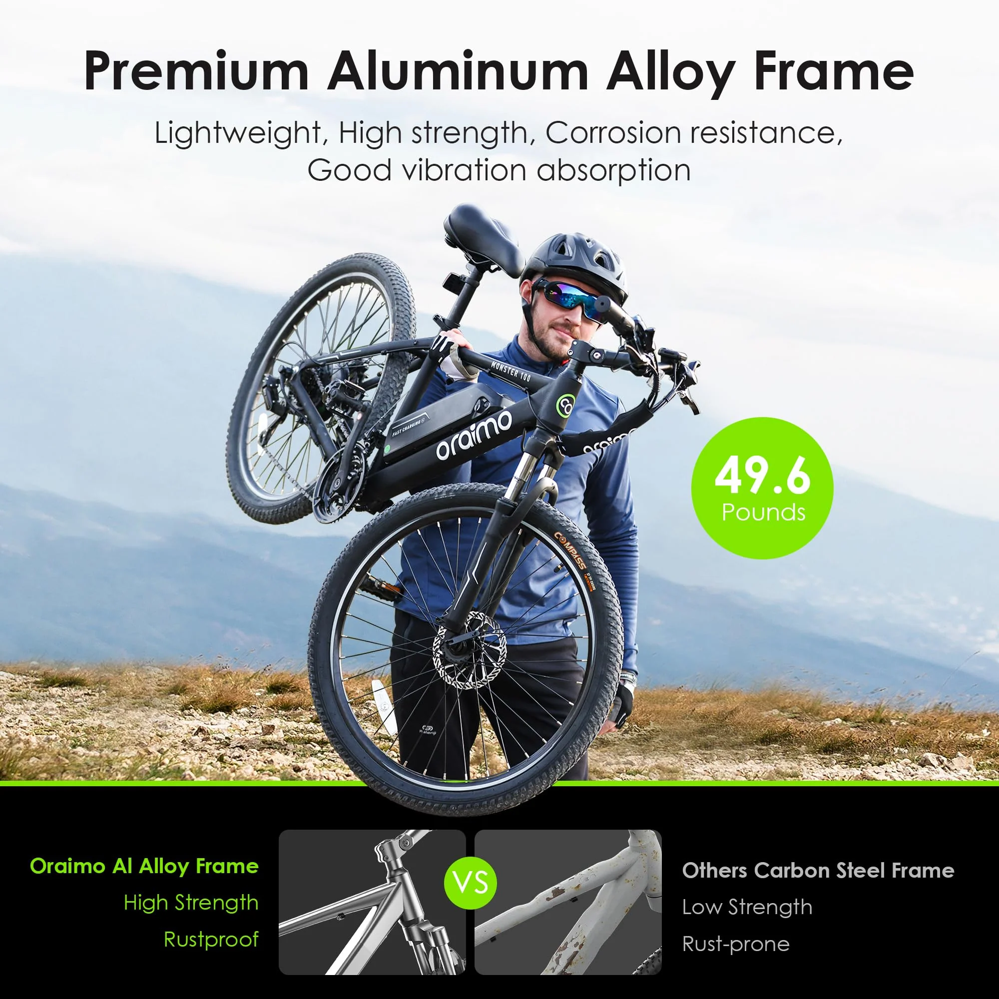 Oraimo Electric Bike for Adults with 350W BAFANG Motor - John Pierce Auto Care