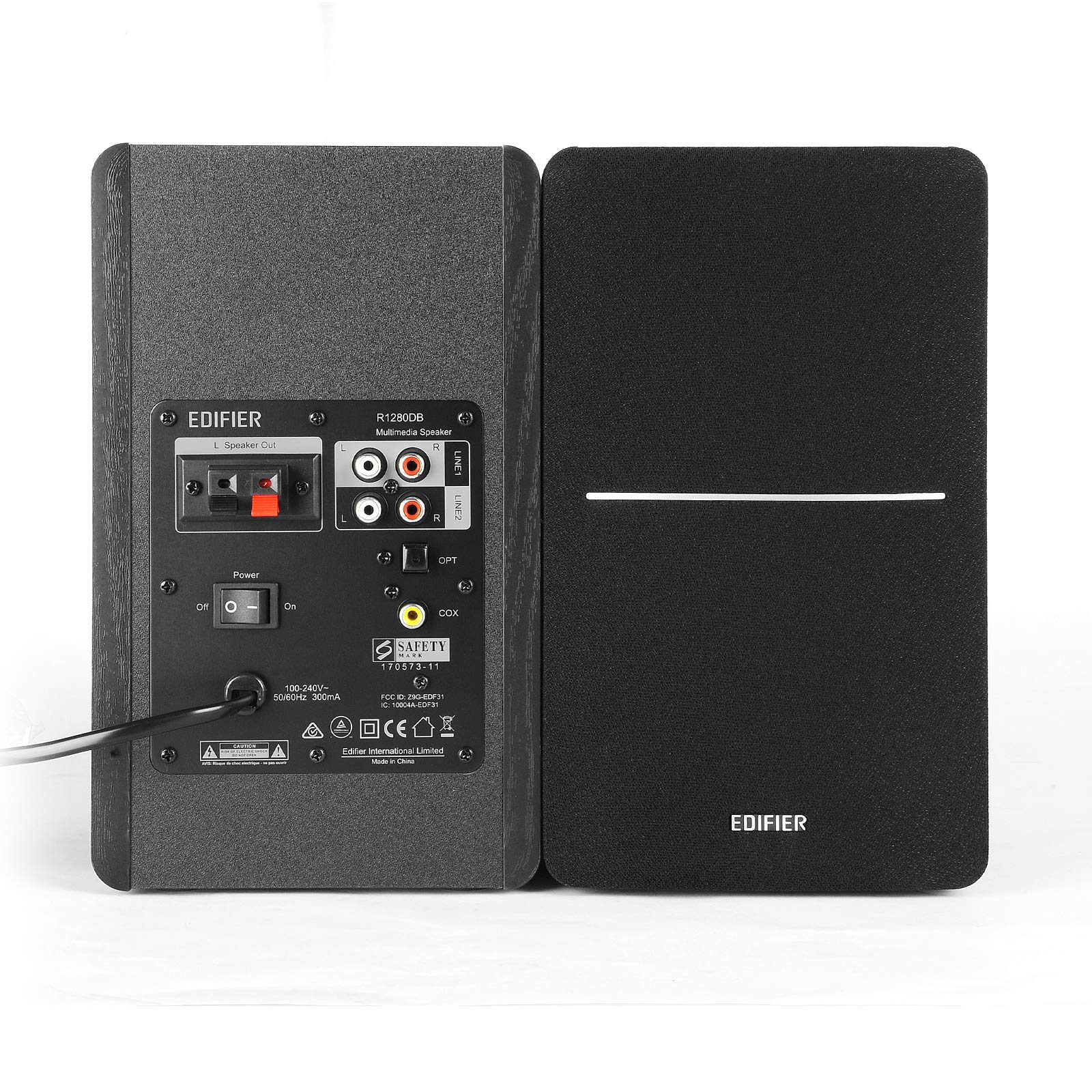 Edifier R1280DB Powered Bluetooth Bookshelf Speakers (Black) - John Pierce Auto Care