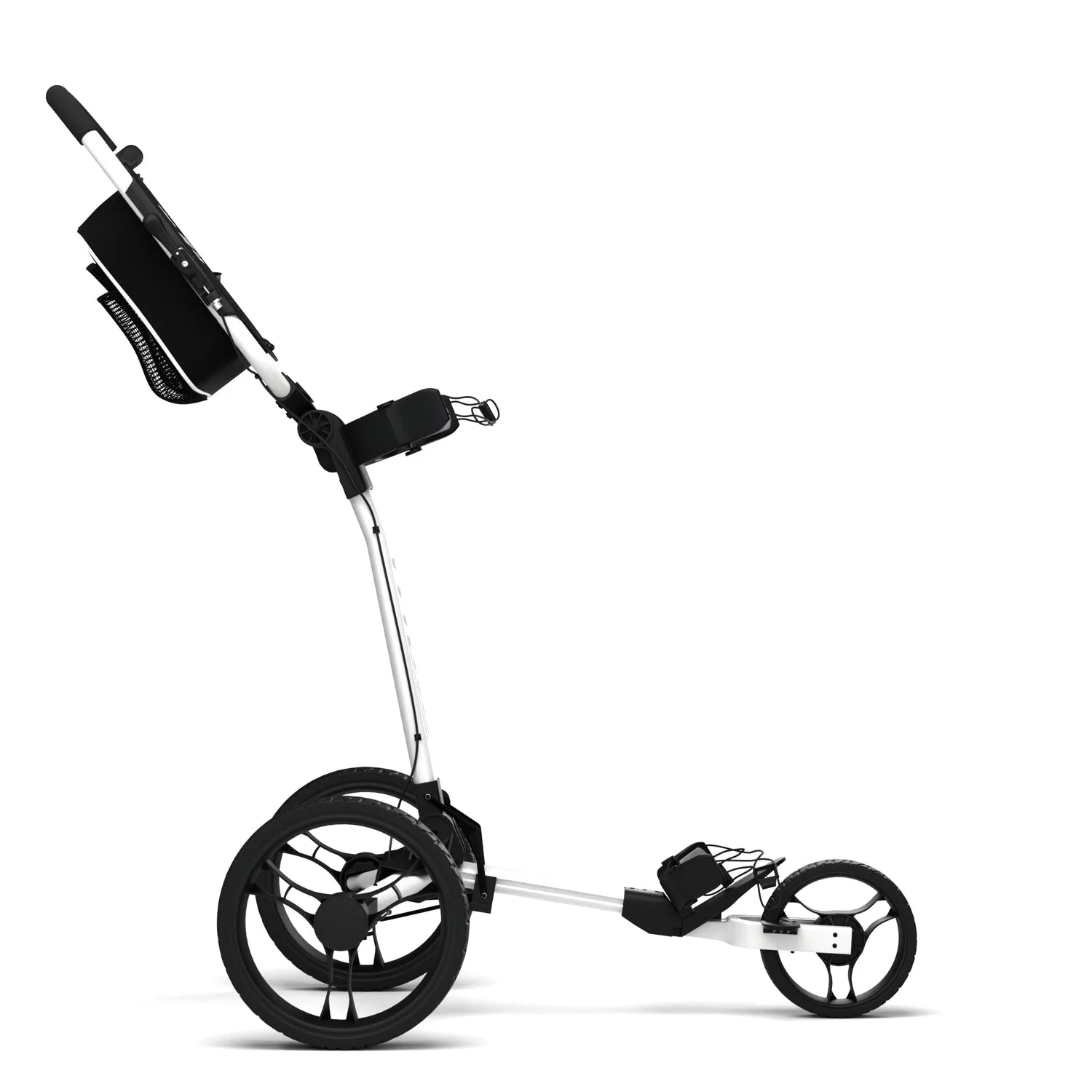 Omada Golf TriLite Golf Push Cart - (White/Black) - John Pierce Auto Care
