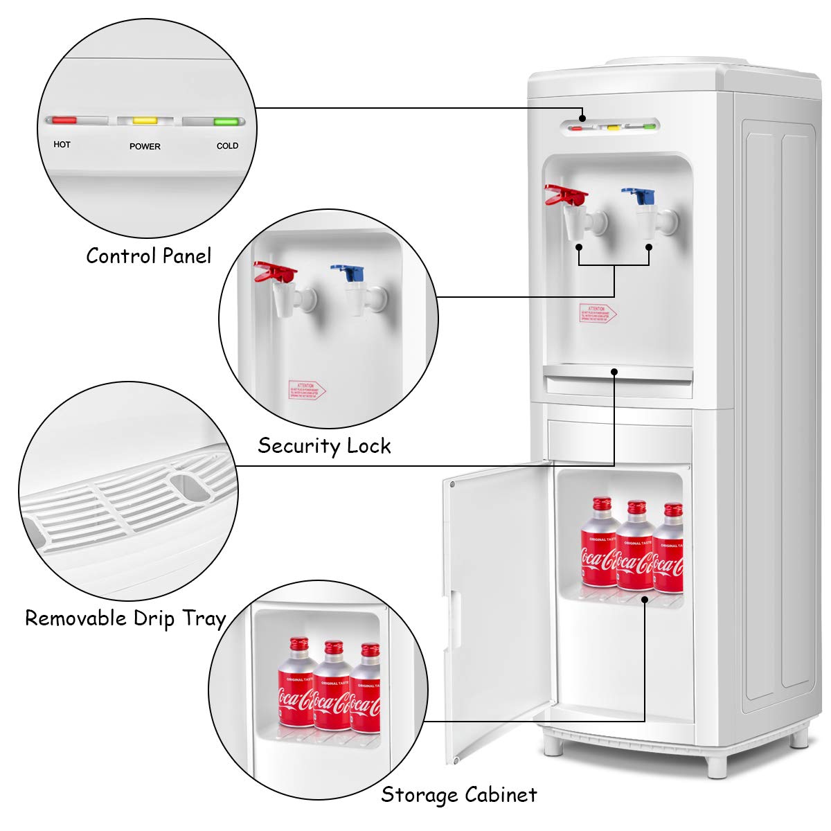 Giantex Electric Loading Hot and Cold Water Dispenser - John Pierce Auto Care