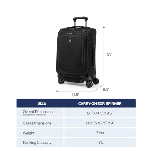 Travelpro Lightweight Softside Expandable Suitcase - John Pierce Auto Care