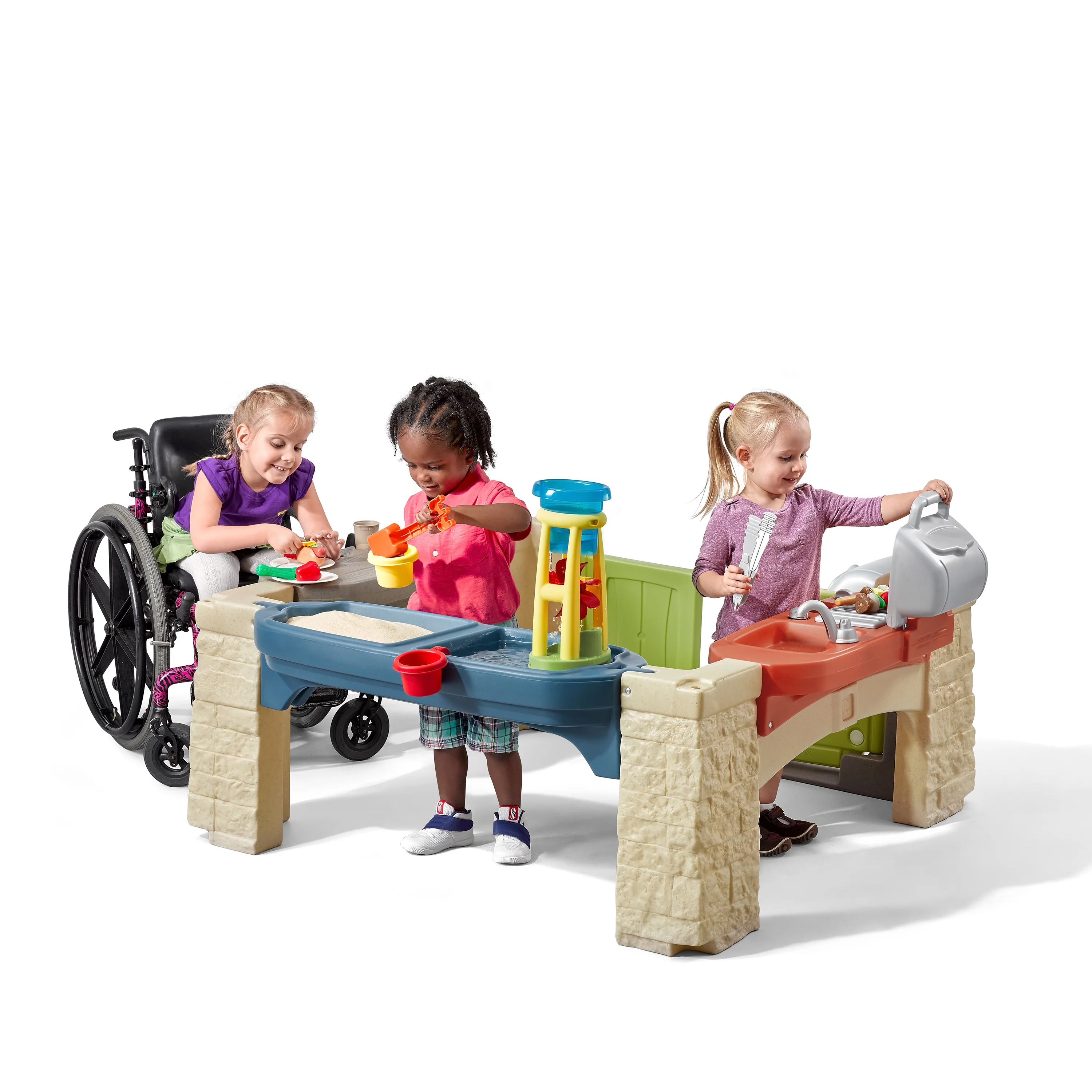 Step2 All-Around Playtime Patio with Canopy with 16 Play Accessories Playhouse Kids Outdoor Toys - John Pierce Auto Care