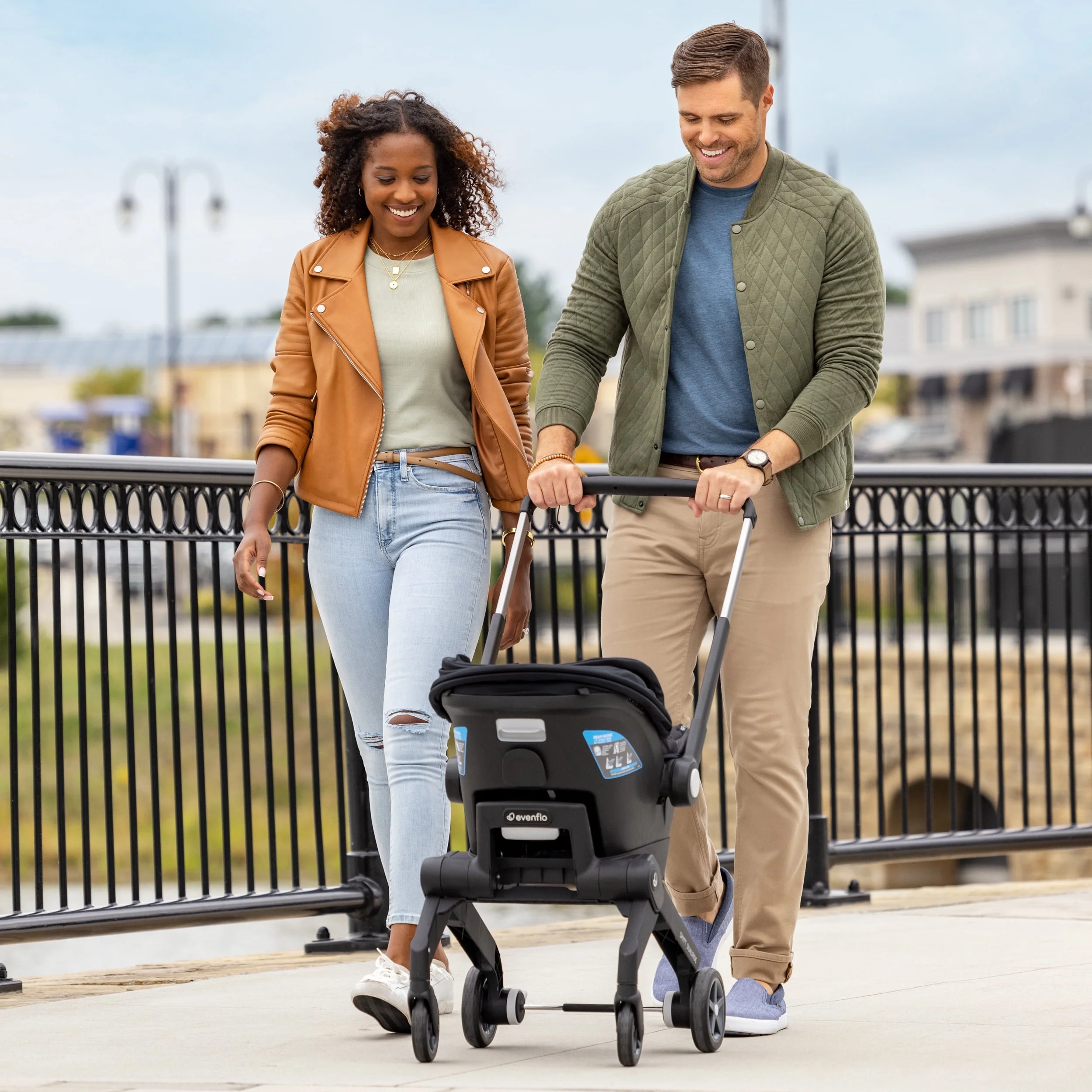 Shyft DualRide with Carryall Storage Infant Car Seat and Stroller Combo (Durham Green) - John Pierce Auto Care