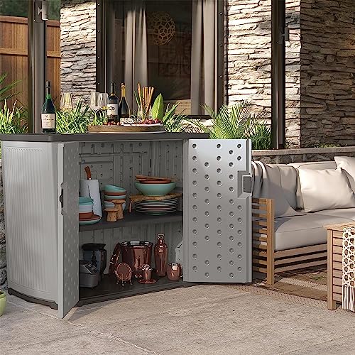 Suncast Backyard Outdoor Storage Peppercorn - John Pierce Auto Care