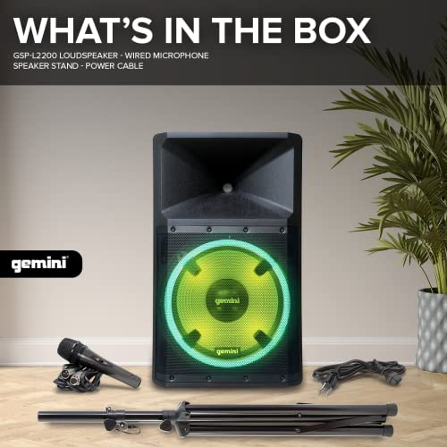 Gemini PA Speaker professional powered Bluetooth - John Pierce Auto Care