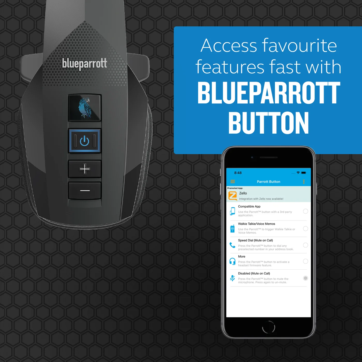 BlueParrott B350-XT Wireless Headset / Music Headphones Black - John Pierce Auto Care