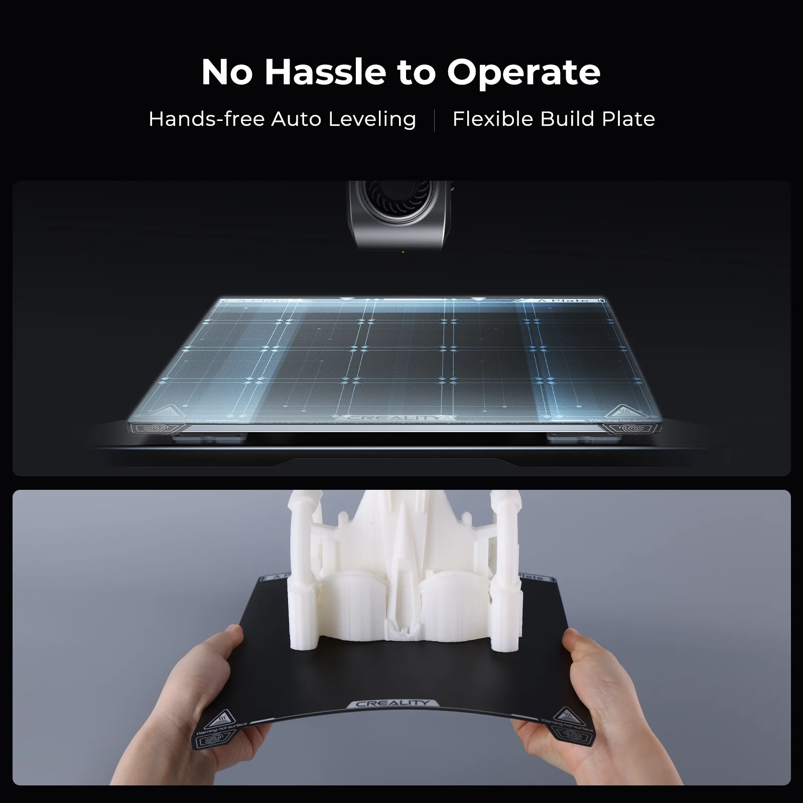 Official Creality K1 3D Printer 600mm/s High Speed Printing 20000mm/s² Acceleration Dual Cooling Fans Auto Leveling with 2 Pack Hyper PLA High-Speed Printer Filaments, Black&White - John Pierce Auto Care