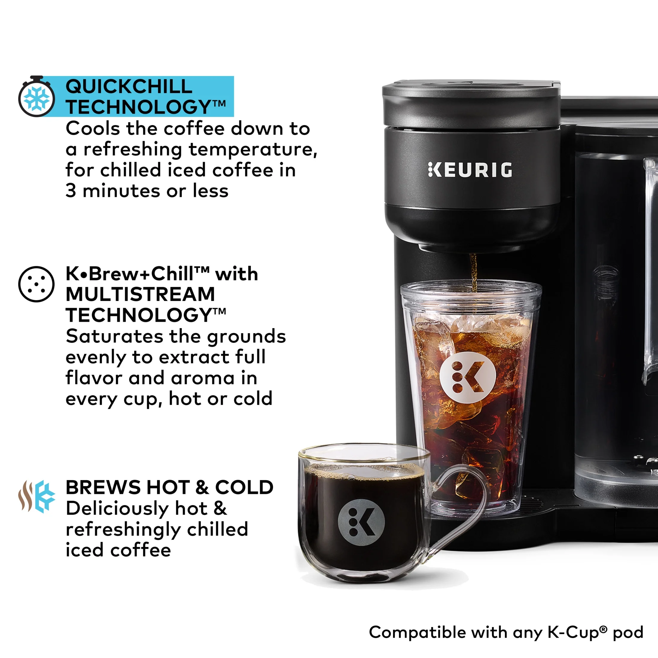 Keurig K-Brew + Chill Iced or Hot Single-Serve K-Cup Coffee Maker - John Pierce Auto Care