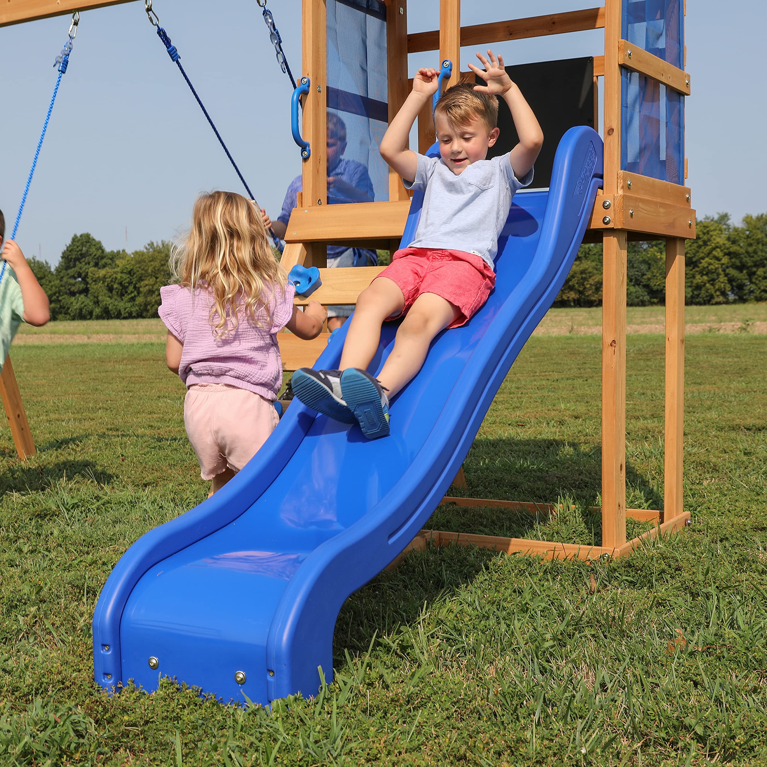Backyard Discovery Wooden Playhouse with Telescope and Sandbox - John Pierce Auto Care