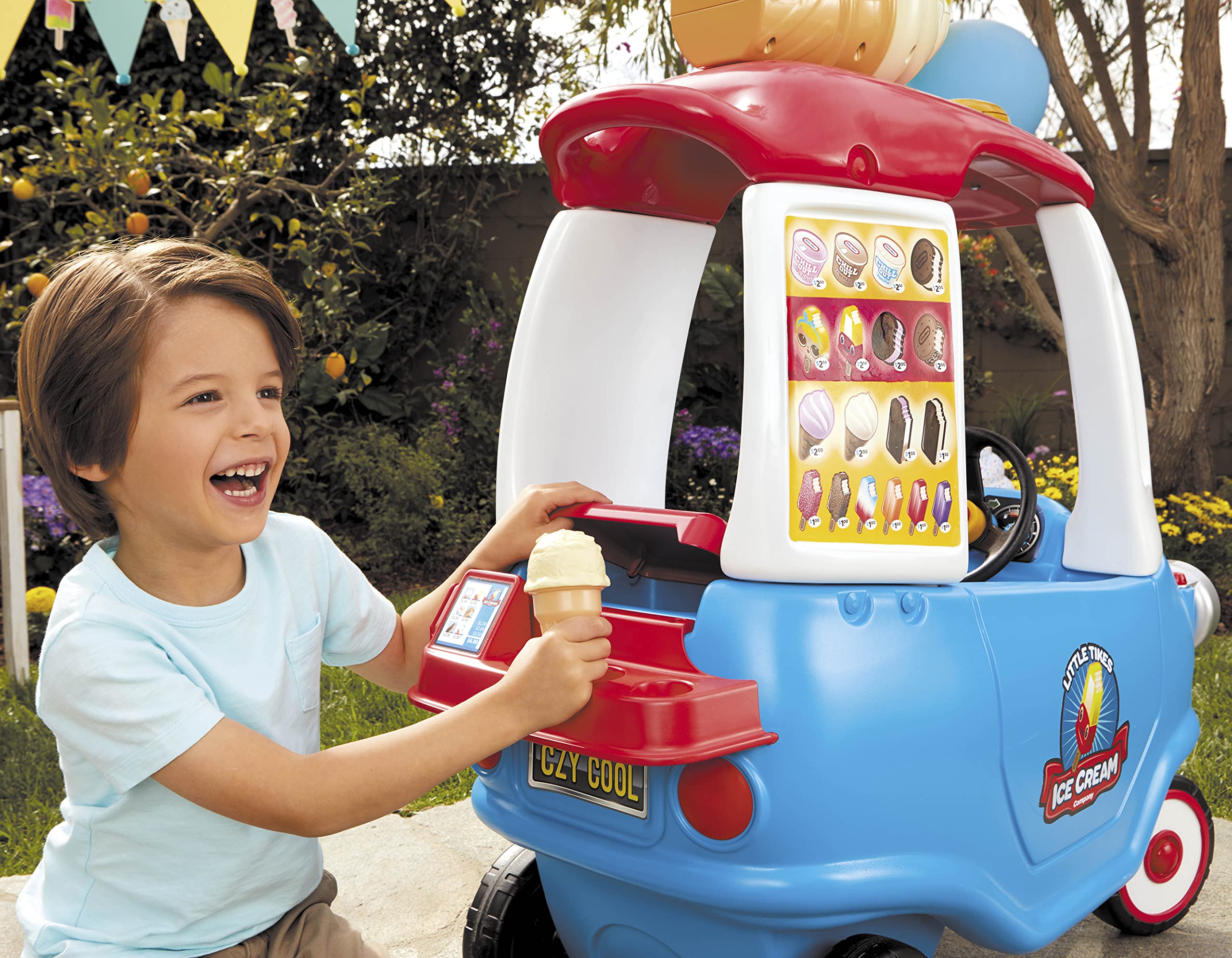 Little Giant Cream Truck Ride-On Play Toy - John Pierce Auto Care