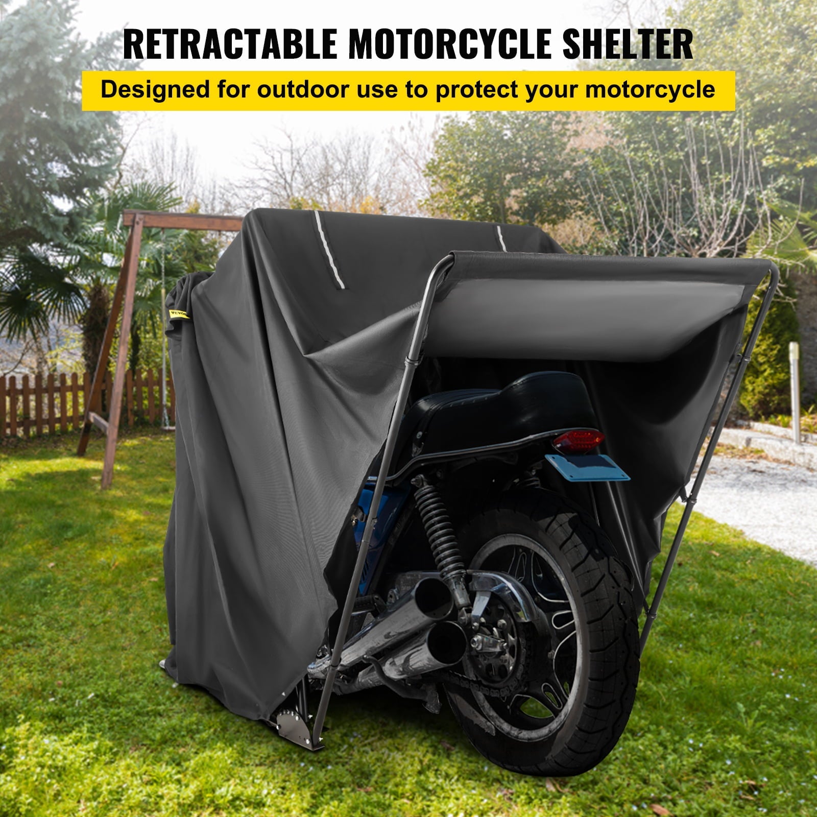 VEVOR Heavy Duty Motorcycle Storage Garage - John Pierce Auto Care