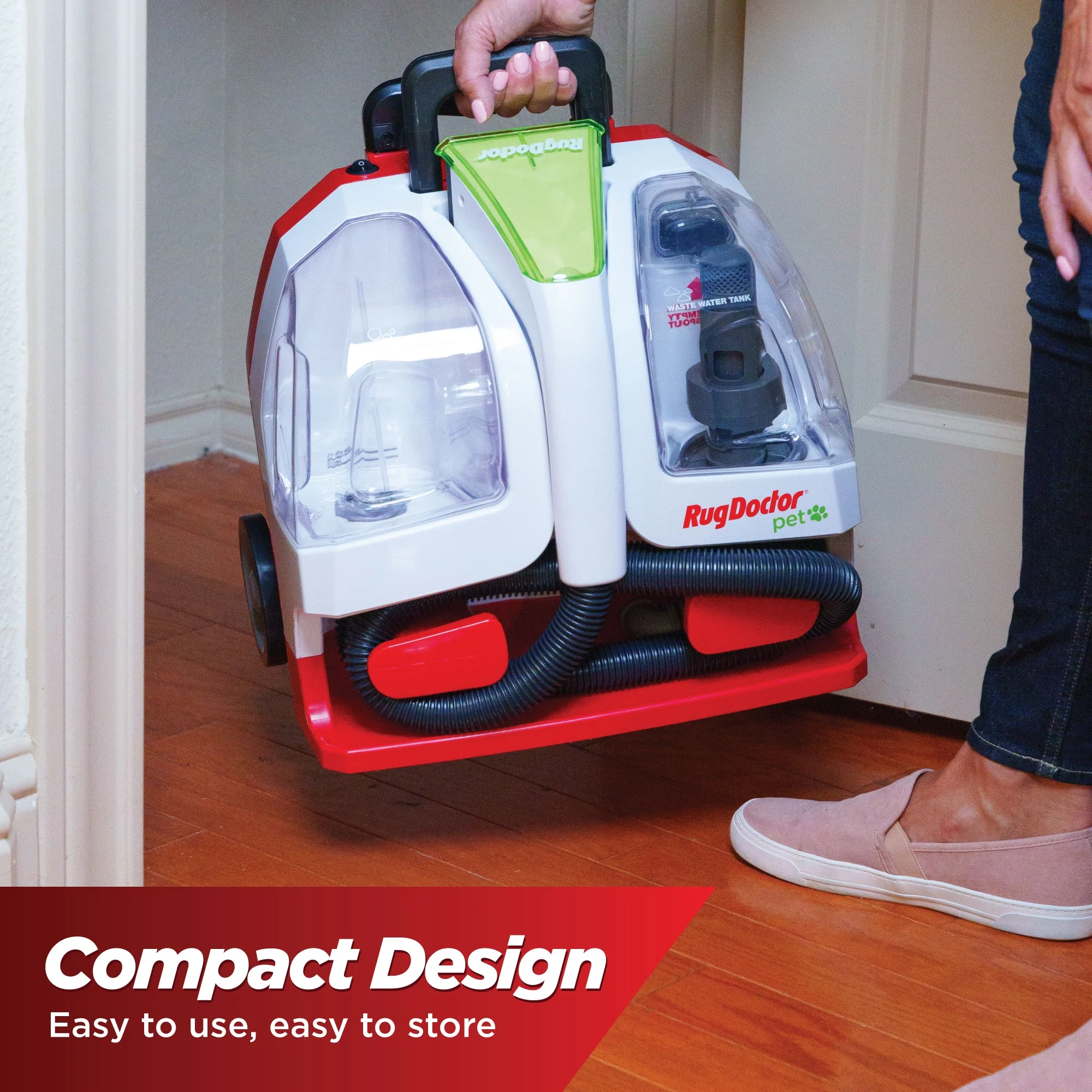 Rug Doctor Pet Portable Spot Cleaner, 2X Suction Power*, Lightweight Pet Carpet Cleaner Machine, Pro-Grade Power Removes Stains & Odors from Rugs, Carpets And Upholstery - John Pierce Auto Care
