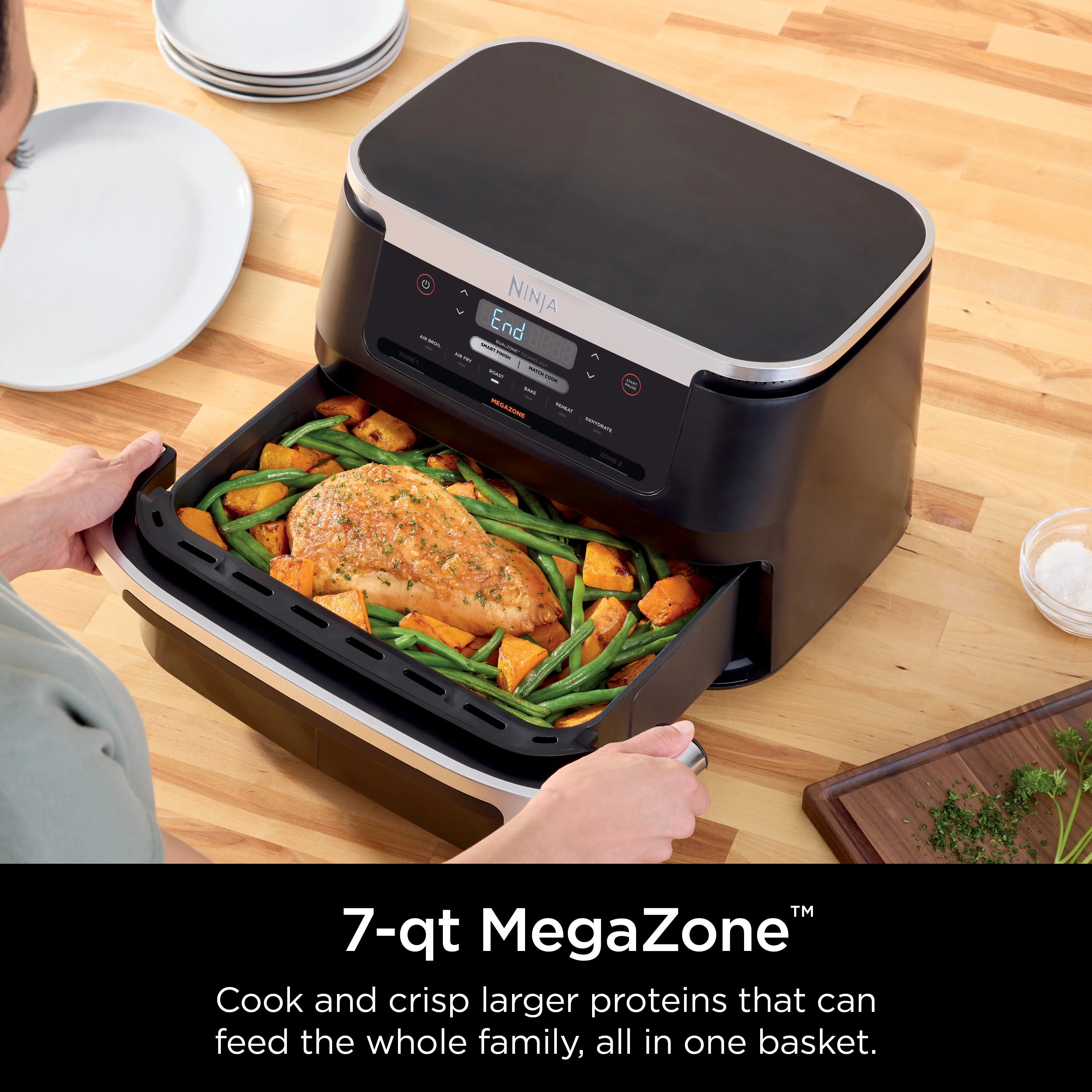 Ninja Foodi 7-Quart FlexBasket Air Fryer with MegaZone - John Pierce Auto Care