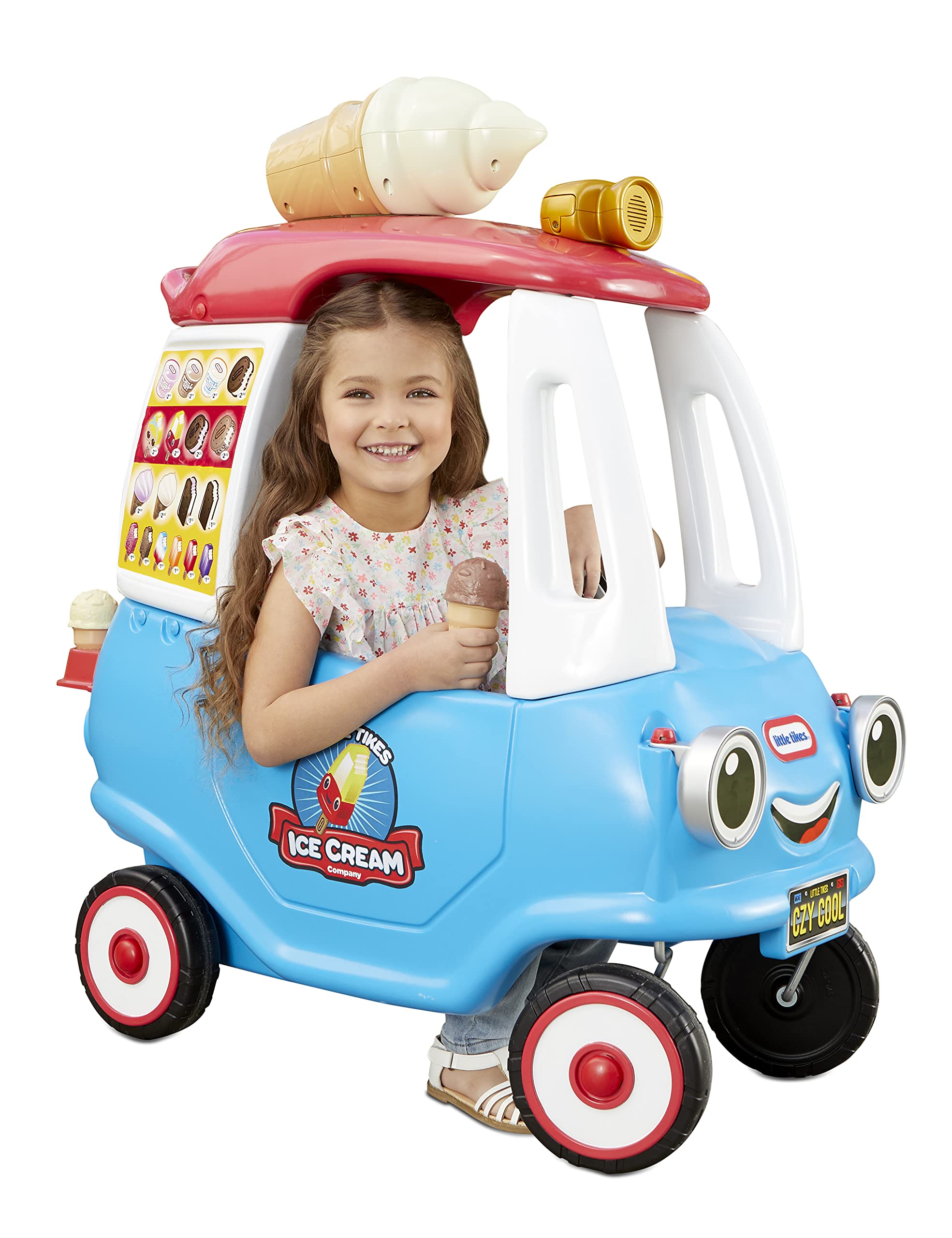 Little Giant Cream Truck Ride-On Play Toy - John Pierce Auto Care