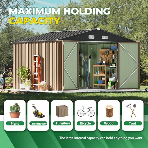 Devoko Outdoor Storage Metal Garden - John Pierce Auto Care